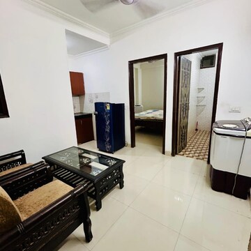 Living Room in 1 BHK Builder Floor at Risland Sky Mansion, Chattarpur – for Rent