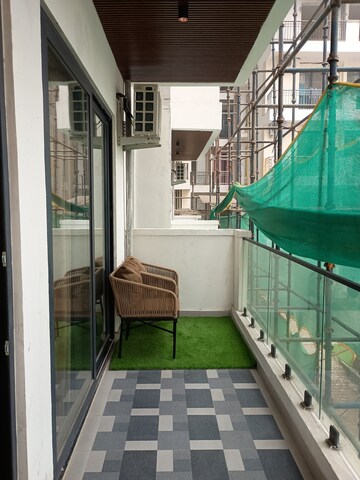 Balcony in 3 BHK Apartment at JKG Palm Resort, Raj Nagar Extension – for Sale