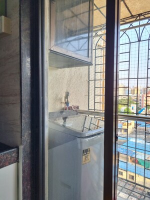 Balcony in 1 BHK Apartment at Mhada CHS, Vasant Vihar – for Sale