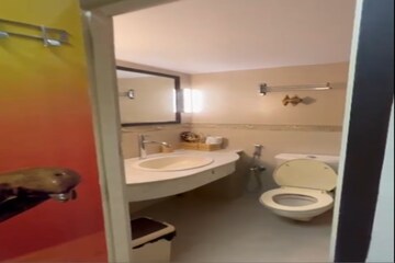 Bathroom in 3 BHK Builder Floor at Juhu Road – for Rent