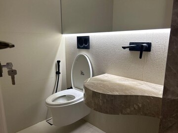 Bathroom in 3 BHK Apartment at Lodha The World Towers World One Tier 3 Trinity, Worli – for Rent