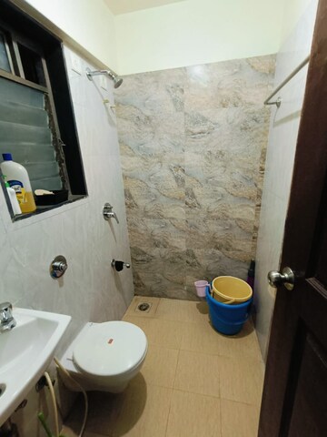 Bathroom in 2 BHK Apartment at Dimple 19 North, Kandivali West – for Rent