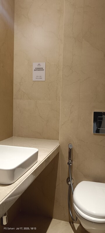 Bathroom in 2 BHK Apartment at Courtyard by Narang Realty and The Wadhwa Group, Pokhran Road No Two – for Sale