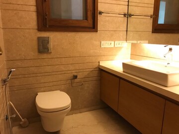 Bathroom in 3 BHK Builder Floor at Jor Bagh – for Rent