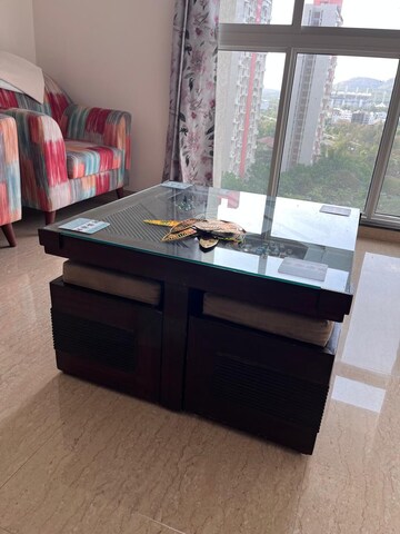 Living Room in 1 BHK Apartment at Lodha Belmondo, Gahunje – for Rent