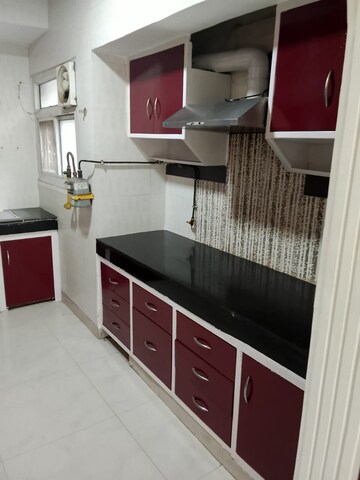Kitchen in 3 BHK Apartment at Mahesh Apartments, Vasundhara Enclave – for Rent