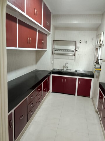 Kitchen in 3 BHK Apartment at Mahesh Apartments, Vasundhara Enclave – for Rent