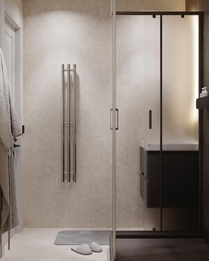 Bathroom in 4 BHK Apartment at Dashrath Puri – for Sale