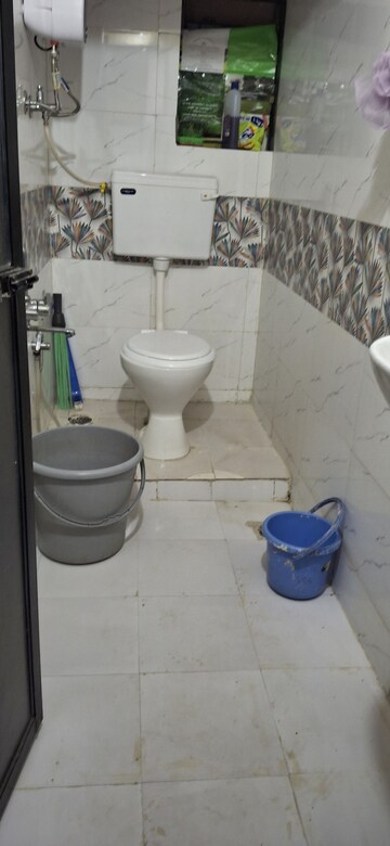 Bathroom in 1 RK Apartment at Aagan Society, Ghansoli – for Rent