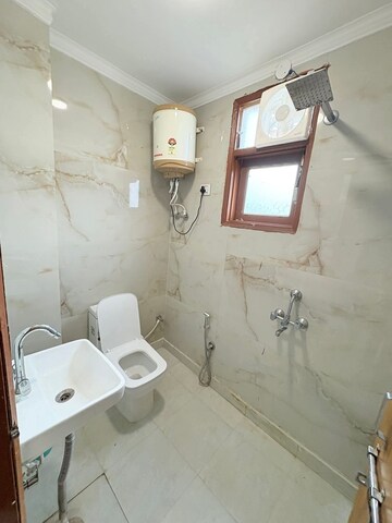 Bathroom in 2 BHK Builder Floor at Saket – for Rent