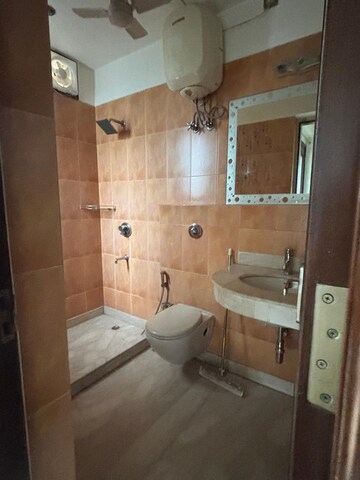 Bathroom in 3 BHK Builder Floor at Anand Niketan – for Rent