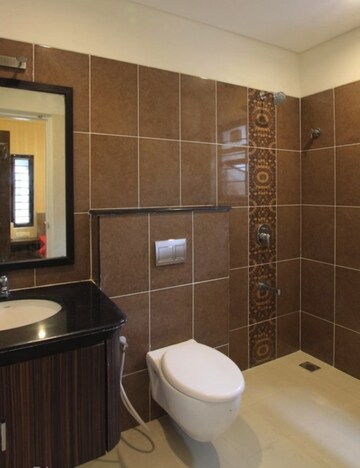 Bathroom in 2 BHK Apartment at Nirmal Bag – for Rent