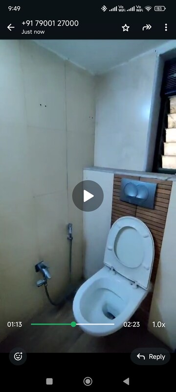 Bathroom in 2 BHK Apartment at Silver Oak Bandra, Bandra West – for Rent