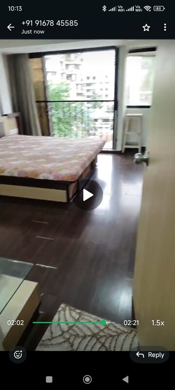 Master Bedroom in 3 BHK Apartment at Monisha Tower, Andheri West – for Rent