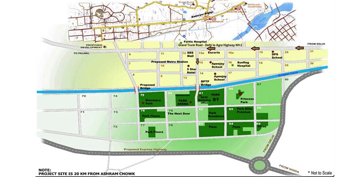 Master Plan, bptp-the-resort 2 Bedroom 1420 Sq.Ft. Apartment In Sector 75 Faridabad 8970225