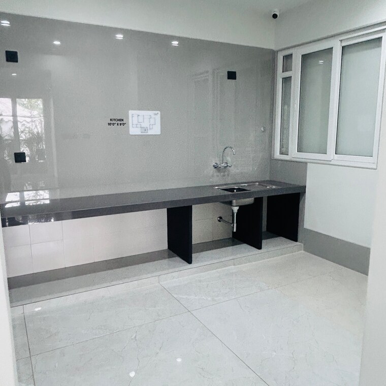 Kitchen, yoo-pristine 3 Bedroom 1123 Sq.Ft. Apartment In Chinchwad Pune 8970267