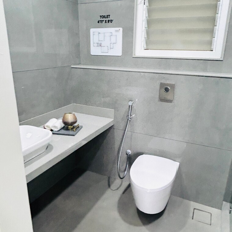 Bathroom, yoo-pristine 3 Bedroom 1123 Sq.Ft. Apartment In Chinchwad Pune 8970267