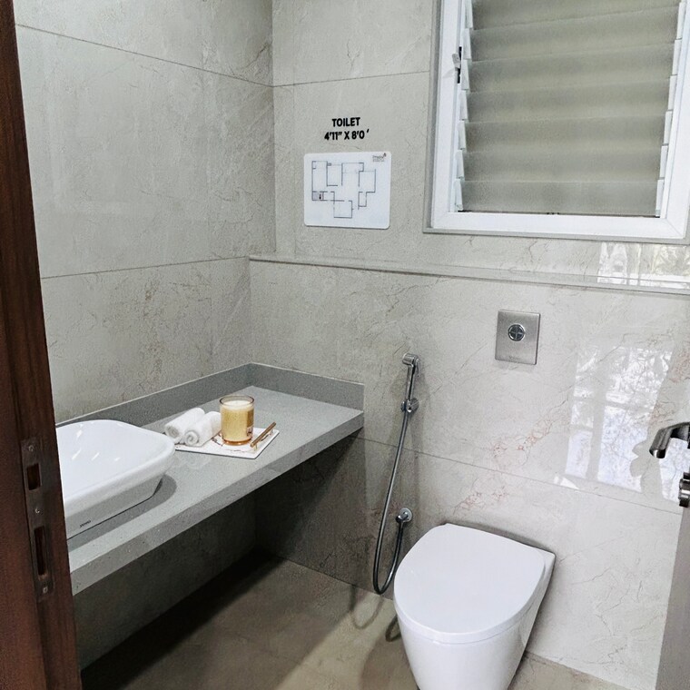 Bathroom, yoo-pristine 3 Bedroom 1123 Sq.Ft. Apartment In Chinchwad Pune 8970267