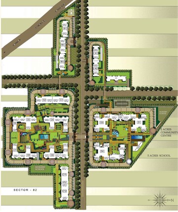 Master Plan in 3 BHK Apartment at Puri Pranayam, Sector 82 – for Rent