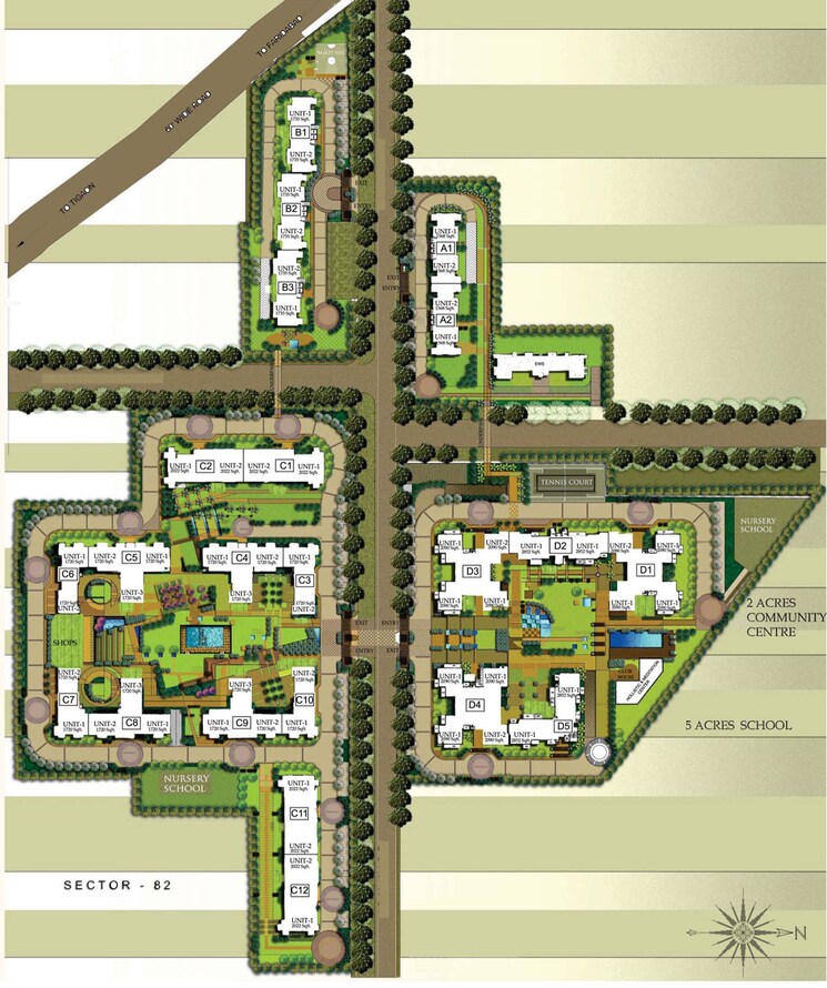 Master Plan, puri-pranayam 3 Bedroom 1857 Sq.Ft. Apartment In Sector 82 Faridabad 8970266