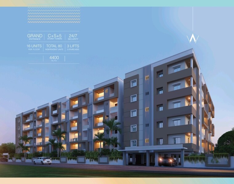 Master Plan, rng-westend 2 Bedroom 1280 Sq.Ft. Apartment In Pragathi Nagar Hyderabad 8970343