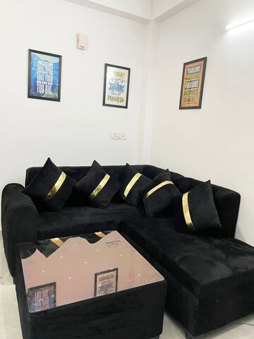 Living Room in 1 BHK Apartment at Saket – for Rent