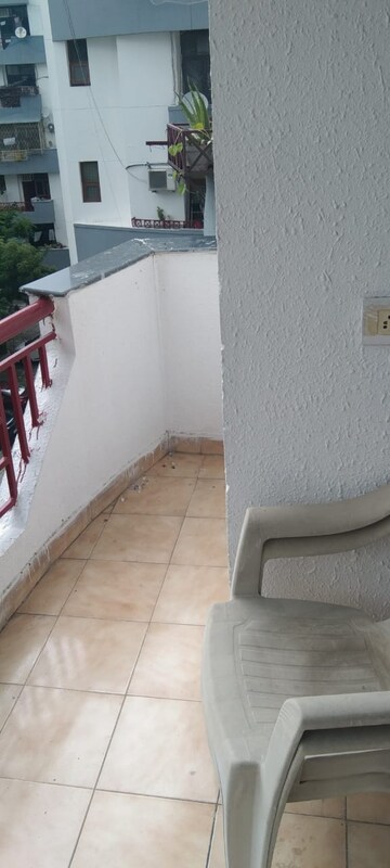 Balcony in 2 BHK Apartment at Panchsheel Sps Residency, Ahinsa Khand 2 – for Rent
