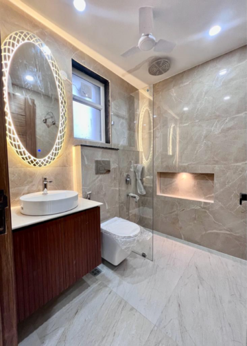 Bathroom in 3 BHK Builder Floor at New Industrial Township – for Sale