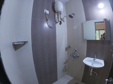 Bathroom in 3 BHK Apartment at Shree Krishna Paradise, Kharghar – for Rent
