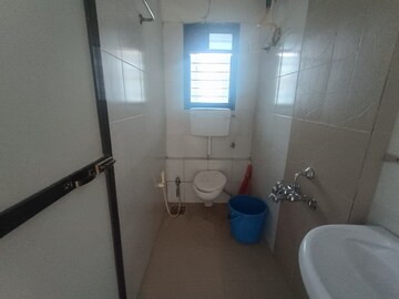 Bathroom in 1 BHK Apartment at Runwal Pearl, Manpada – for Rent