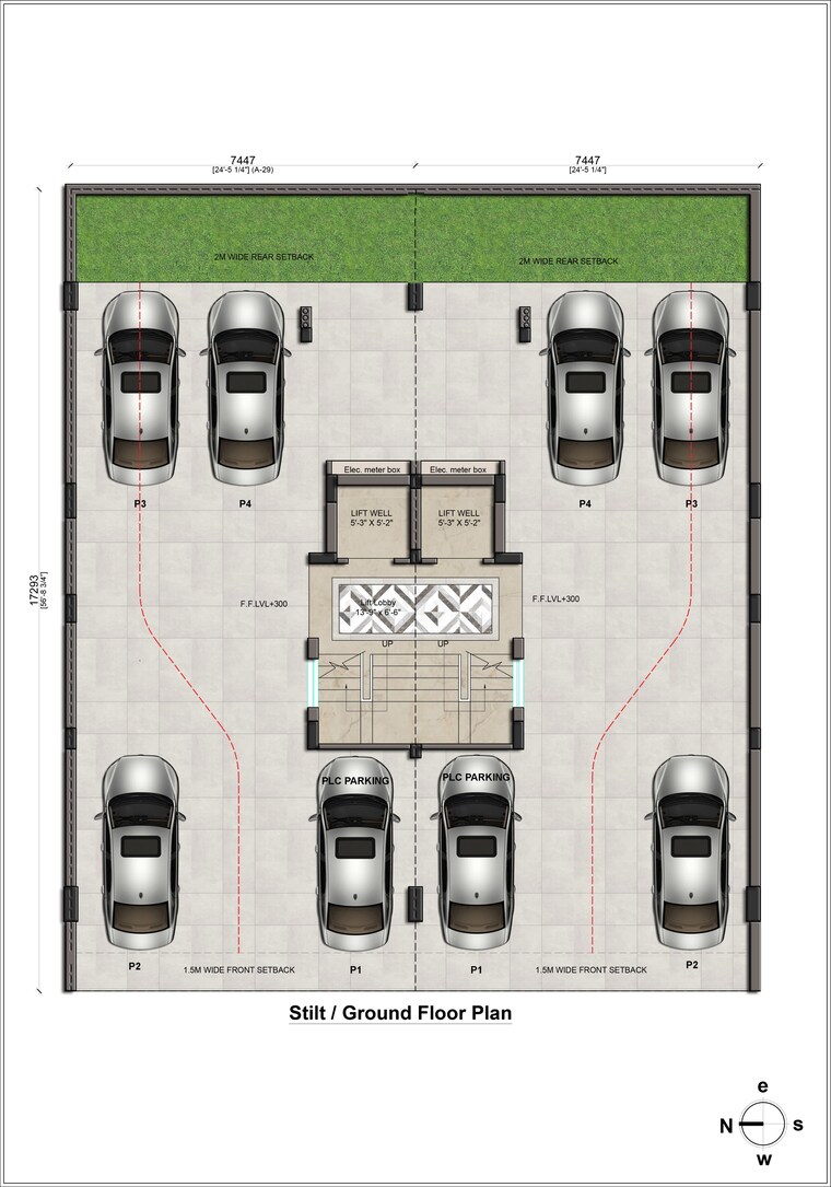 Floor Plan, ocus-medley Commercial Shop 350 Sq.Ft. In Sector 99 Gurgaon 8971463