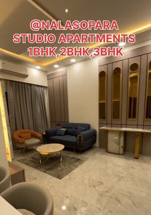 Living Room in 1 BHK Apartment at Sai Mldc Yashwant Orchid, Nalasopara East – for Sale
