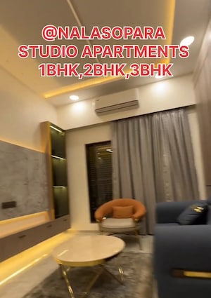 Living Room in 1 BHK Apartment at Sai Mldc Yashwant Orchid, Nalasopara East – for Sale