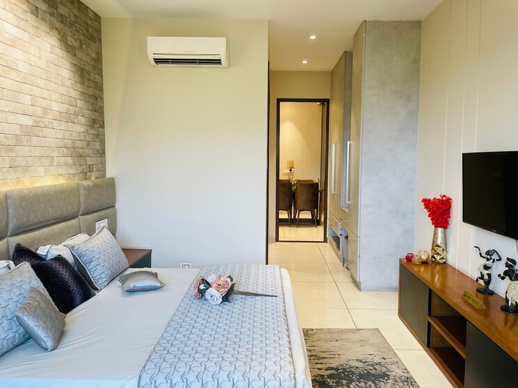 Bedroom, allwin-el-spazia 4 Bedroom 2200 Sq.Ft. Apartment In Sanauli Zirakpur 8971525