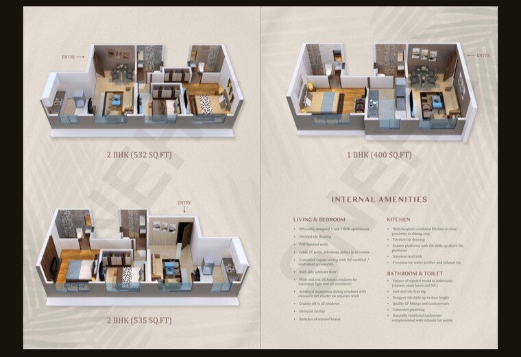 Floor Plan, datta pada 1.5 Bedroom 490 Sq.Ft. Apartment In Datta Pada Mumbai 8971551