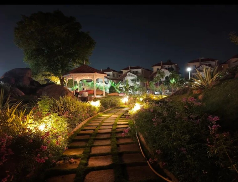 Garden, trishala-the-village 4 Bedroom 4010 Sq.Ft. Villa In Sathamrai Village Hyderabad 8971552