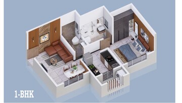 Floor Plan in 2 BHK Apartment at Shree Krishna Bhoomi, Naigaon East – for Sale