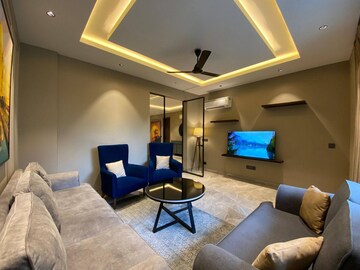 Living Room in 5 BHK Apartment at Lodha The World Towers World One Tier 2, Worli – for Rent