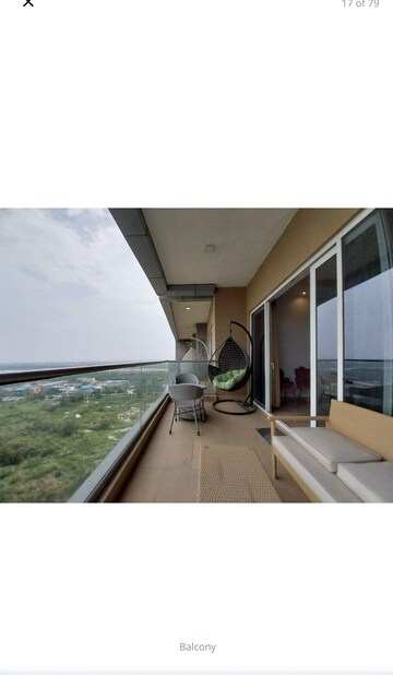 Balcony in 3 BHK Apartment at Supertech Supernova Spira Suites, Sector 94 – for Rent
