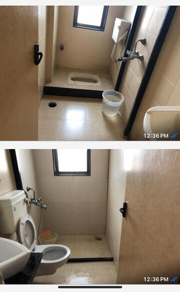 Bathroom in 2 BHK Apartment at Shah Arcade II, Malad East – for Rent