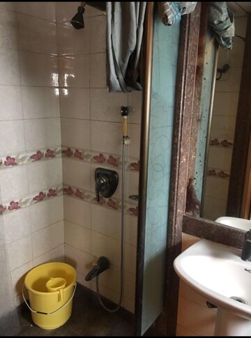 Bathroom in 2 BHK Apartment at Supreme Namrata, Khar West – for Rent