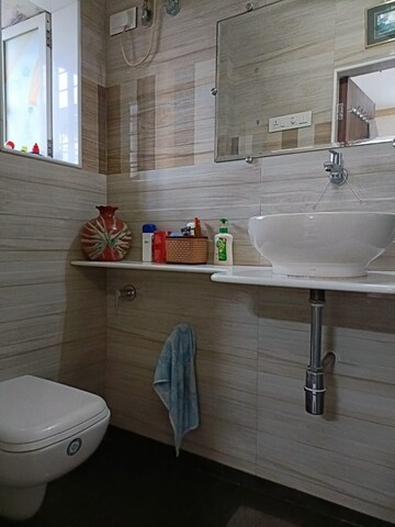 Bathroom in 2 BHK Apartment at Milton Apartment, Juhu – for Rent