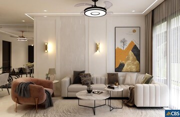 Living Room in 4 BHK Apartment at M3M Altitude, Sector 65 – for Sale