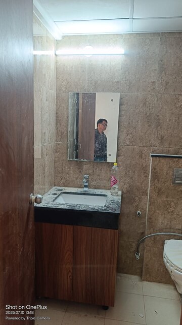 Bathroom in 3 BHK Apartment at Shapoorji Pallonji Joyville Phase 3, Sector 102 – for Rent