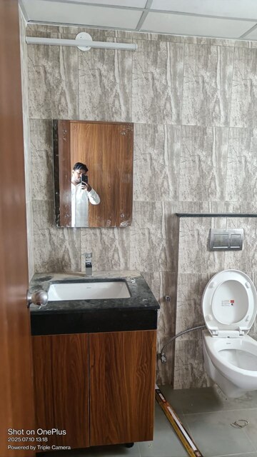 Bathroom in 3 BHK Apartment at Shapoorji Pallonji Joyville Phase 3, Sector 102 – for Rent