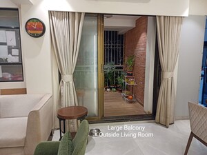 Living Room in 2.5 BHK Apartment at Gami Vivaan, Kopar Khairane – for Sale