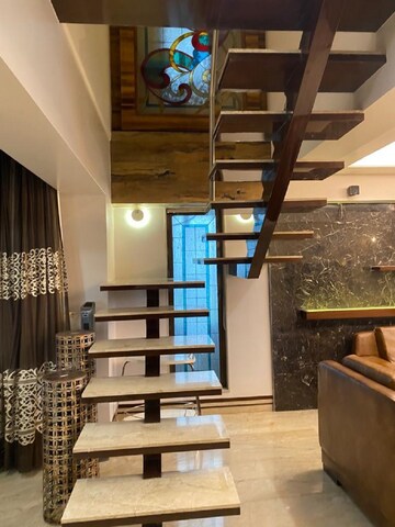 Staircase in 3 BHK Apartment at Bandra West – for Rent