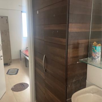 Bathroom in 2 BHK Apartment at Shree Manibhadra Wakad Centre, Bhagwan Nagar – for Rent