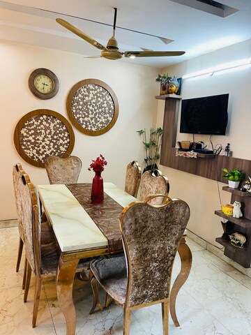 Living Room in 3 BHK Builder Floor at Punjabi Bagh West – for Rent