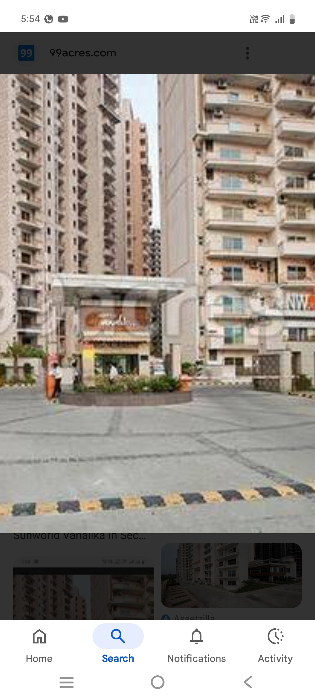 3 BHK + Pooja Room,Study Room Apartment For Rent in Sunworld Vanalika